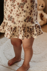 Dress summer rib lila flower