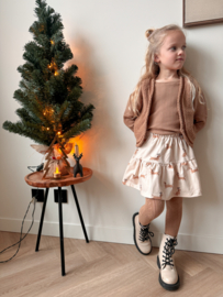 Gilet teddy brown gold