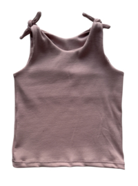 Knoophemd rib old pink