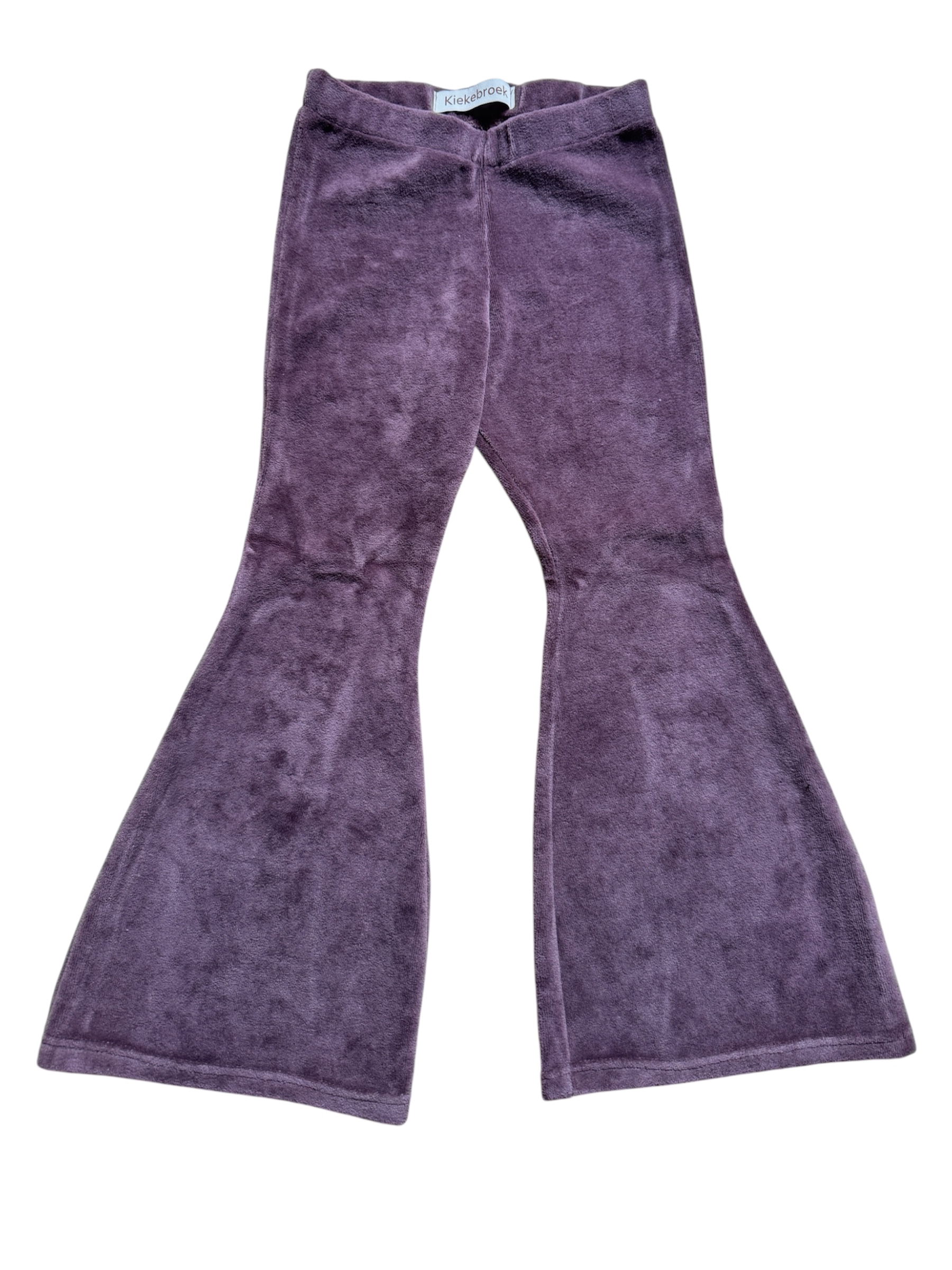 Flared velours dark purple