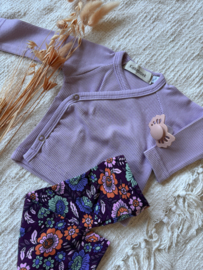 Legging purple flowers
