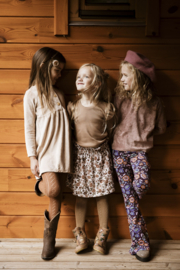 Ruffle tee rib coffee