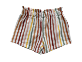 High waist short stripes