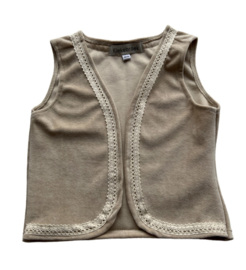 Mom gilet sand lace