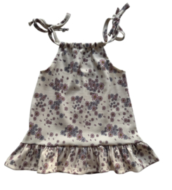 Dress summer rib lila flower