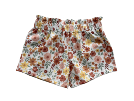 High waist short floral