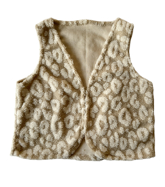 Mom gilet teddy panter