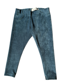 Legging rib velours petrol