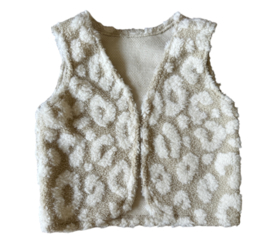 Gilet teddy panter