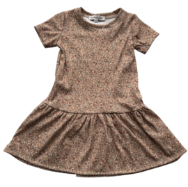 Dress summer rib old flowers