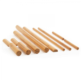 Bamboe massagestokken set