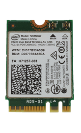 Intel®  Dual Band Wireless AC 7265NGW + Bluetooth® 4.0  (006)