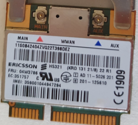 Lenovo Ericsson H5321GW HSPA+ 3G WWAN UMTS GPS module (0407)