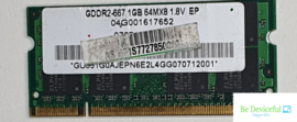 1GB ELPIDA DDR2 667MHz RAM-geheugen  (0116)