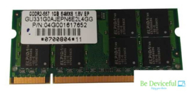 1GB ELPIDA DDR2 667MHz RAM-geheugen  (0116)