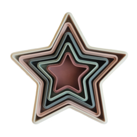 Luiertaart Mushie Nesting Star - Roze