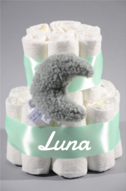 Mini Luiertaart Maan Groen