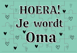 Puzzel - Je wordt Oma