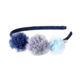 Diadeem Denu blauwe bloemen