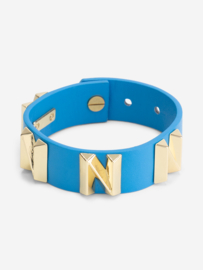 N stud bracelet Dresden blue