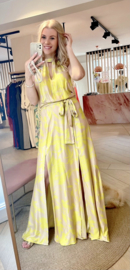 Maxi dress geel/nude