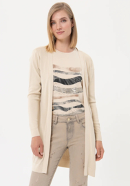 Long sleeve cardigan sand