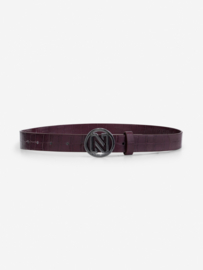 Anieke Croco waist belt deep red