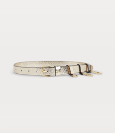 Evai riem metallic champagne