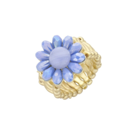 Ring flower lichtblauw
