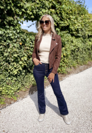 Jeans flare gouden knopen