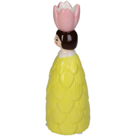 Kandelaar Bloemenmeisje Geel