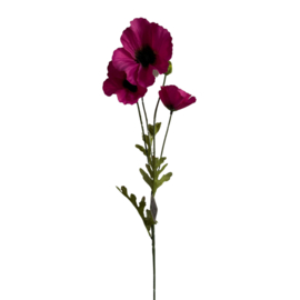 Zijdebloem Poppy Spray Fuchsia