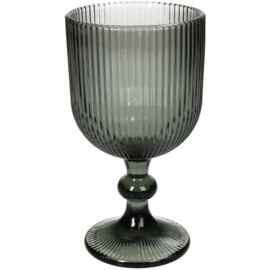 Wijnglas Stripe Transparant, 17 cm