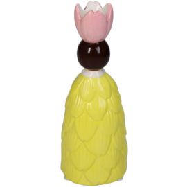 Kandelaar Bloemenmeisje Geel