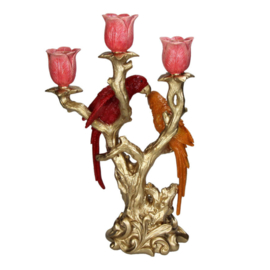 Kandelaar Vogels (Oranje/Rood)