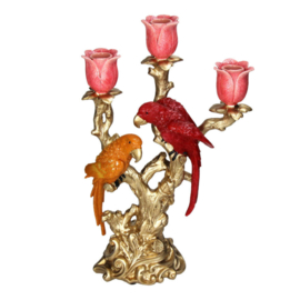 Kandelaar Vogels (Oranje/Rood)