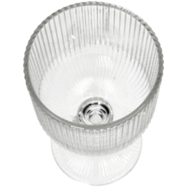 Wijnglas Stripe Transparant, 17 cm