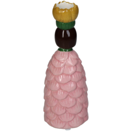 Kandelaar Bloemenmeisje Roze