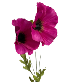 Zijdebloem Poppy Spray Fuchsia
