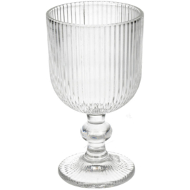 Wijnglas Stripe Transparant, 15.5 cm