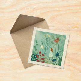 Greeting card | The magic garden