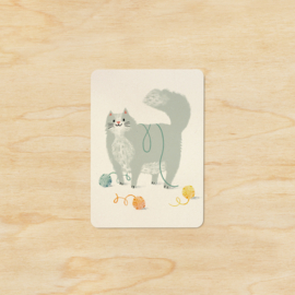 Note card | Fluffy cat