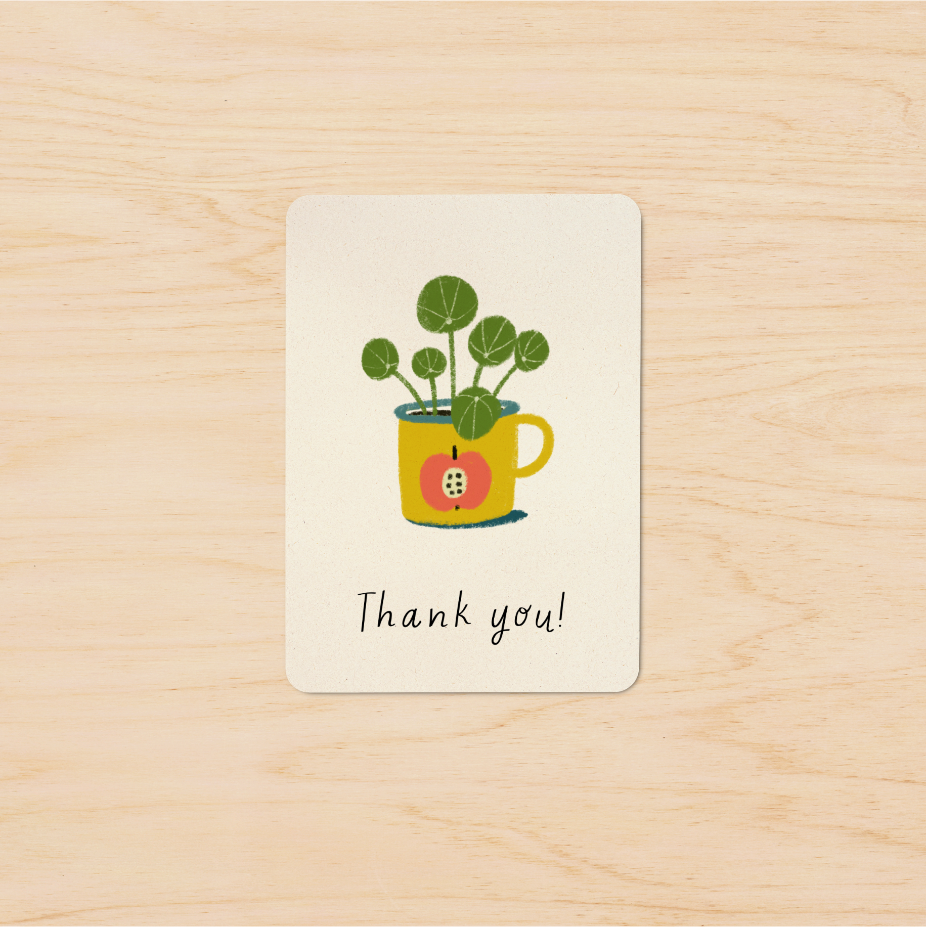 Mini card | Thank you pilea