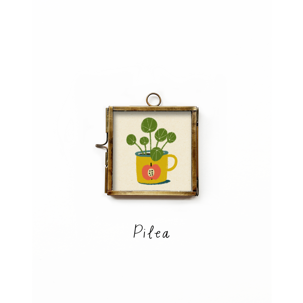 Glass frame with print | 50x50mm