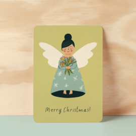 Set | 6 winter postcards Angels