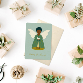 Postcard | Green angel