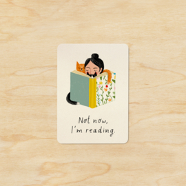Note card | Book worm