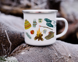 Enamel mug | Winter walk
