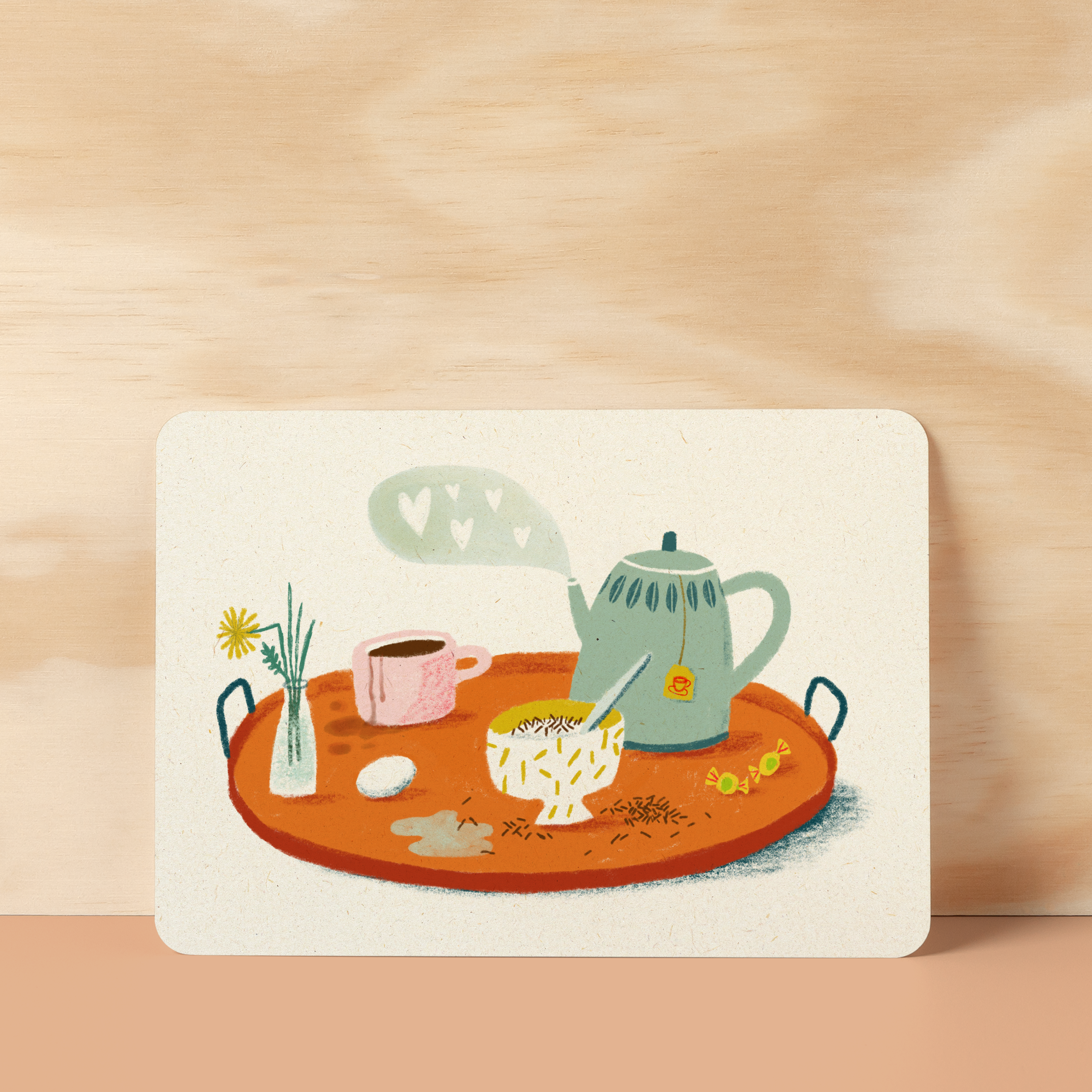 Postcard | Breakfast in bed