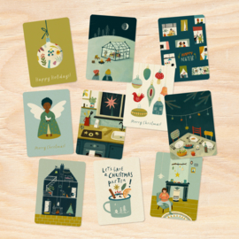 Set | 10 winter postcards